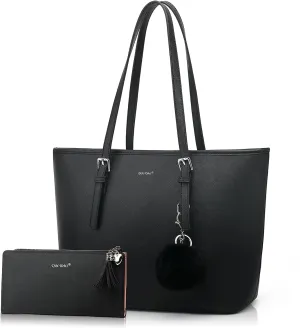 Tote Bags for Women, Handbags and Womens Purses Shoulder Purse Set for Travel Work