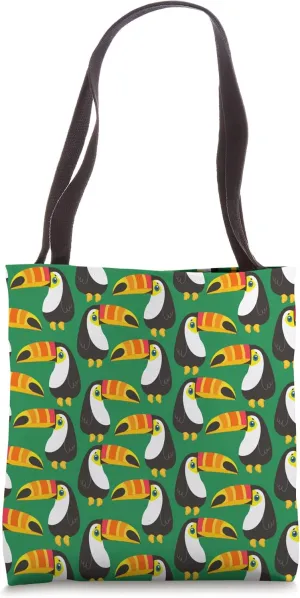 Toucan Bird Orange Colorful Beak Natural Green Animals Tote Bag