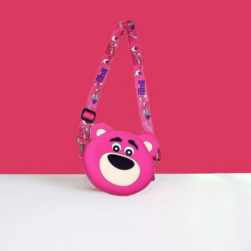 Toy Story Lotso Silicone Bag Messenger Bag Coin Purse Cute Mini Bag cartoon gift AU