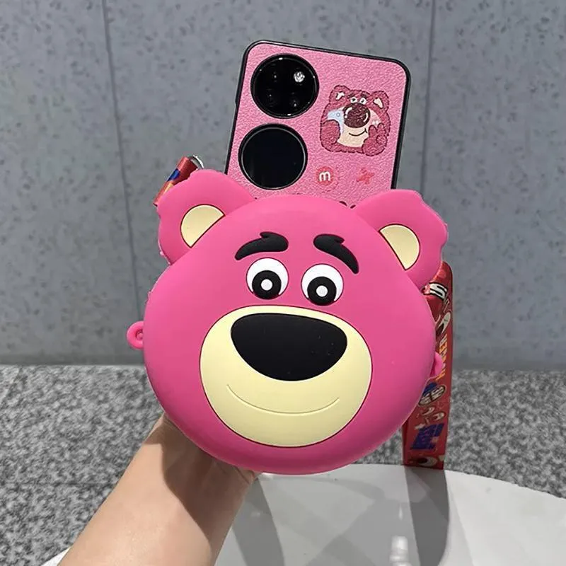Toy Story Lotso Silicone Bag Messenger Bag Coin Purse Cute Mini Bag cartoon gift AU