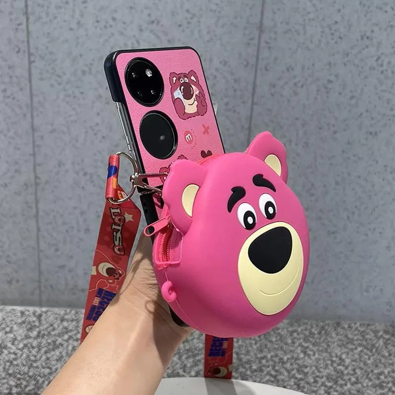 Toy Story Lotso Silicone Bag Messenger Bag Coin Purse Cute Mini Bag cartoon gift AU