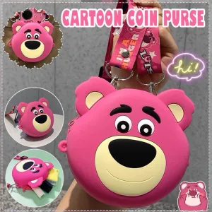 Toy Story Lotso Silicone Bag Messenger Bag Coin Purse Cute Mini Bag cartoon gift AU