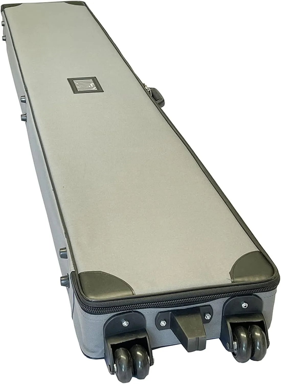 Trade Show Suitcase - Durable Canvas Rolling Travel Bag with Inner Strap, 2 Wheels with Support Legs, Large Capacity (39.3" x 10" x 4")