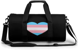 Transgender Love Gym Bag Sports Duffle Bags for Men Women Travel Swimming Fitness with Shoe And Wet Compartment