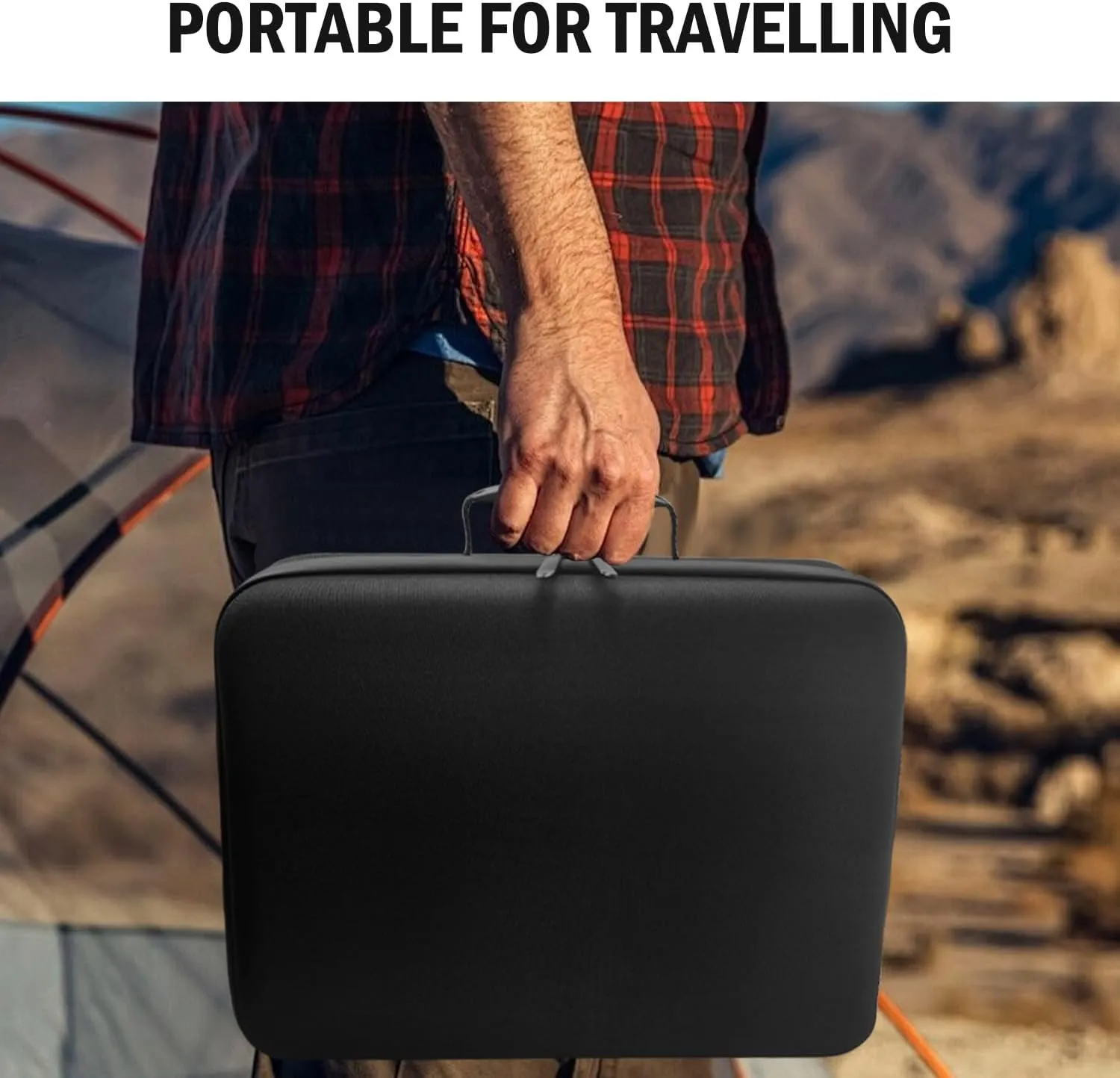 Travel Bag for Starlink Mini, Perfectly Storage Organizer Bag Fits with Dish & Kickstand & Cable & Accessories - Lightweight & Hard Shell Case Easy to Carry for Outdoor Camping and RV (New)