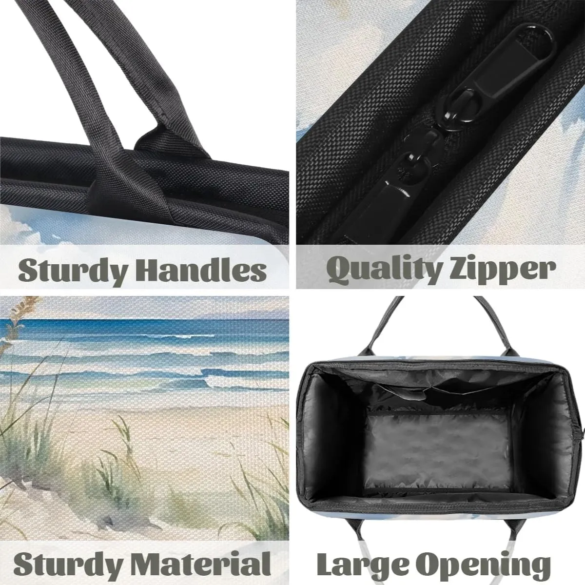 Travel Duffel Bag for Women, Ocean Beach Pattern Weekender Overnight Bag Carry on Beach Swim Bags Dance Bag Airlines Approved Personal Item Travel Bag for Yoga, Sports, Hospital