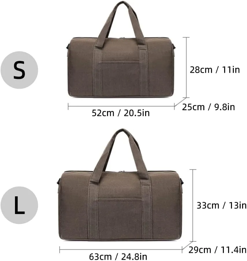 Travel Duffel Bag Large Capacity Canvas Travel Bag Outdoor Sports Gym Bag for Men and Women