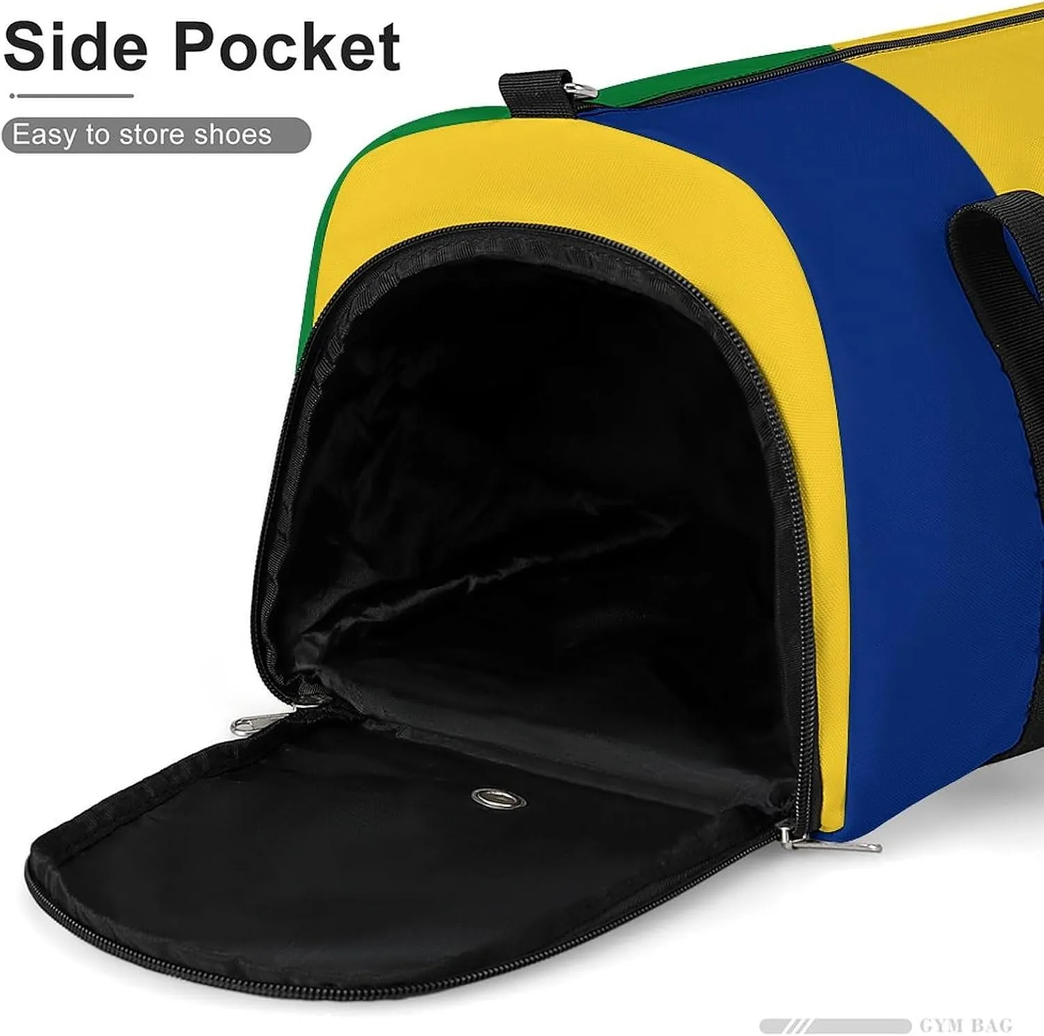 Travel Duffel with Saint Vincent Grenadines Flag for Men Women Shoe Compartment Sports Bag