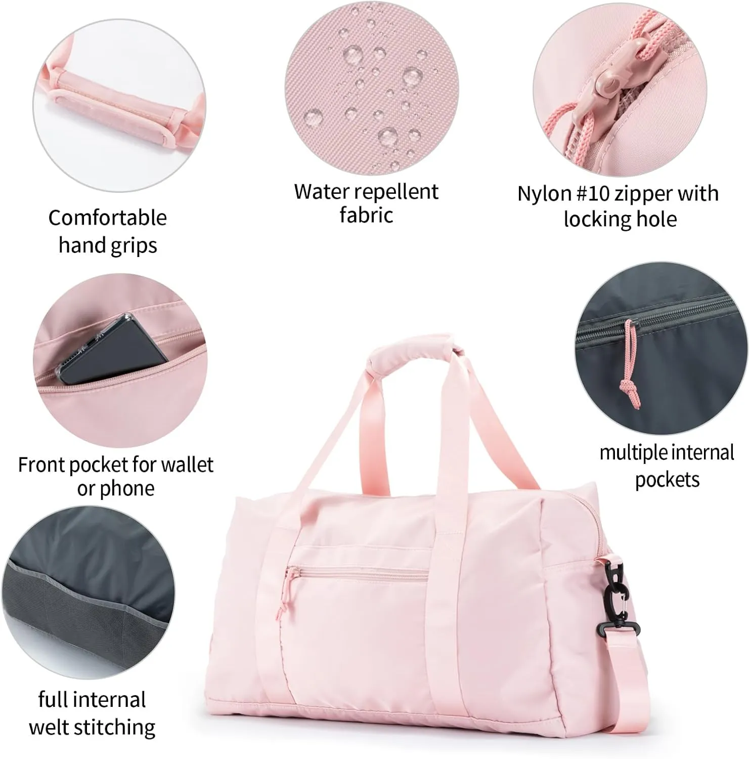 Travel Duffle Bag,Sport Gym Bag for Men And Women with Wet Pocket,Weekender Bag Carry On Tote Bags for Airplane