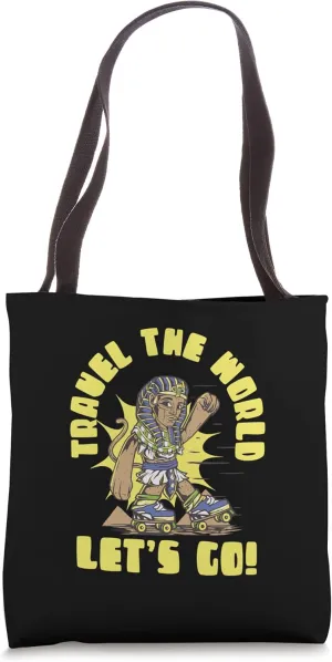 Travel The World Let's Go Mythological Sphinx Tote Bag