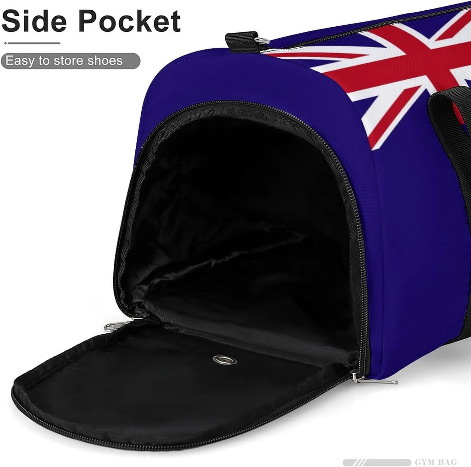 Tristan Da Cunha Flag Duffle Bag for Sports Lightweight Waterproof Gym Bag with Shoe Compartment