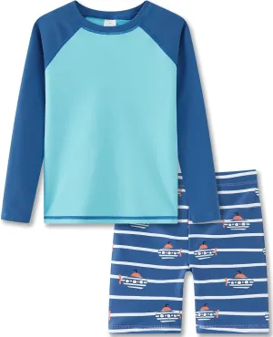 UMELOK Boys' Rash Guard Swim Set