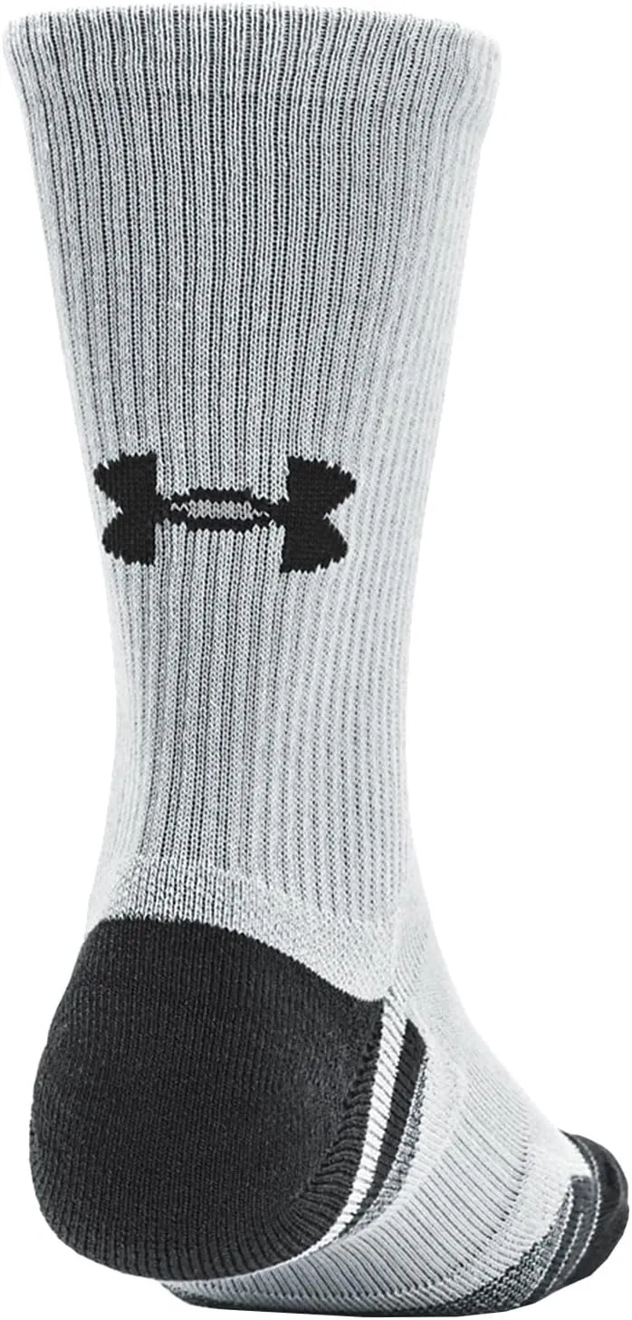 Under Armour HeatGear Crew Socks, Unisex Sports Socks, 6 Pairs