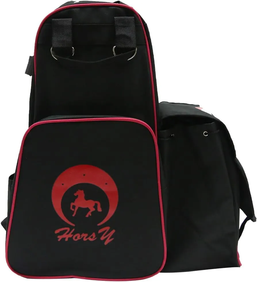 UNISTRENGH Professional Horse Riding Boots Carry Bag Waterproof Equestrian Horse Riding Bag with Helmet Compartment
