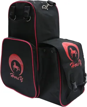 UNISTRENGH Professional Horse Riding Boots Carry Bag Waterproof Equestrian Horse Riding Bag with Helmet Compartment