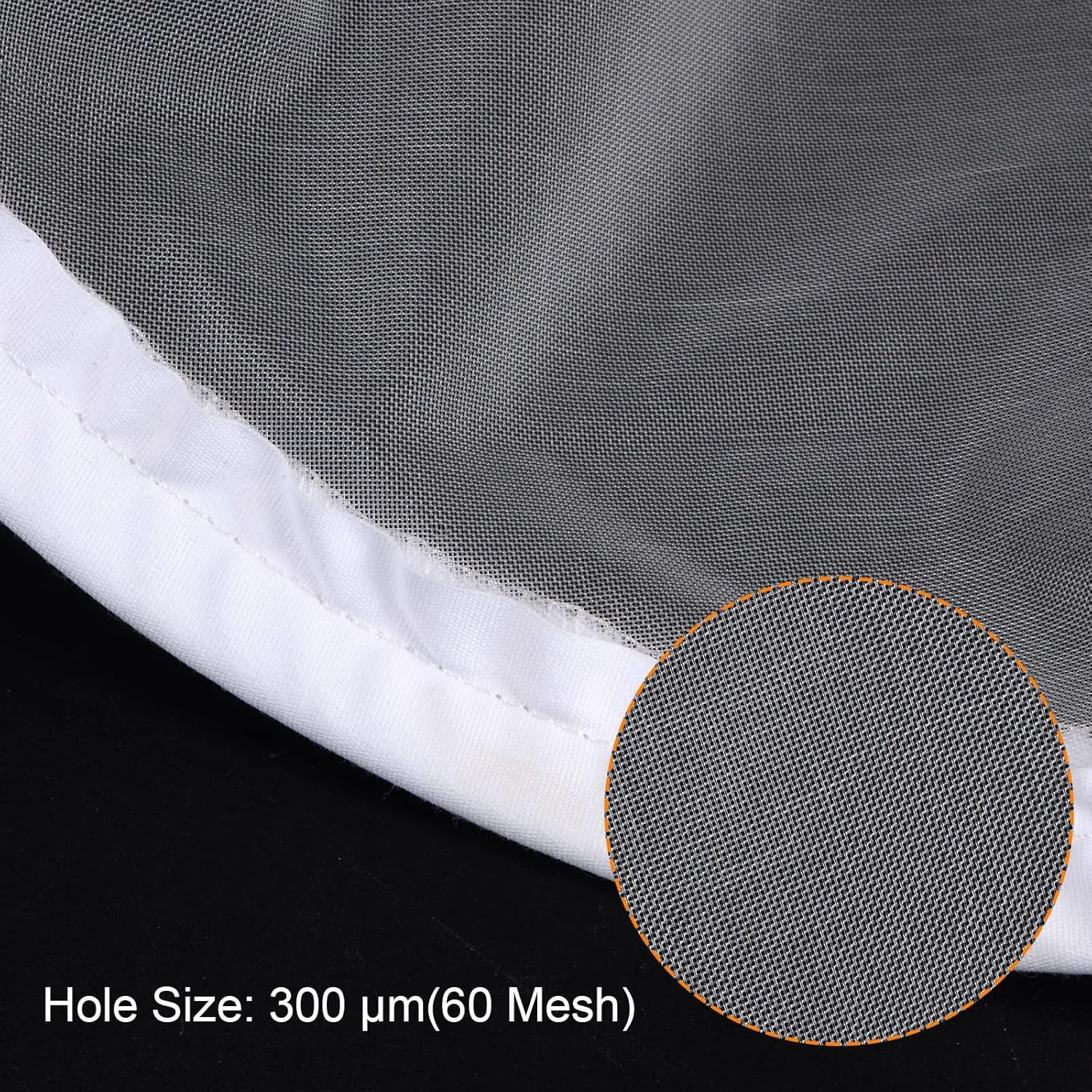 uxcell 60 Mesh Paint Filter Bag 10.6" Dia Cone Shape Nylon Strainer for Filtering Paint, Gasoline, Fuel, Home Brewing