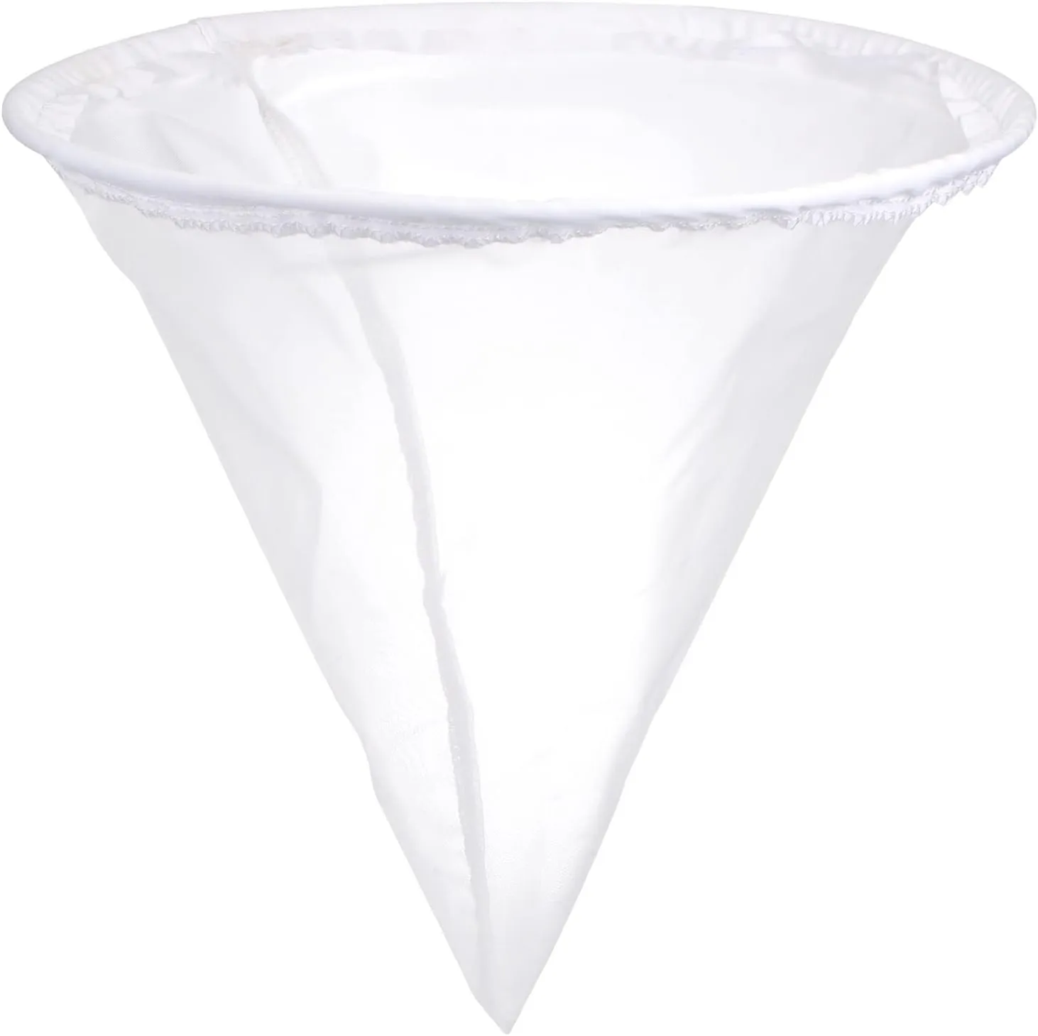uxcell 60 Mesh Paint Filter Bag 10.6" Dia Cone Shape Nylon Strainer for Filtering Paint, Gasoline, Fuel, Home Brewing