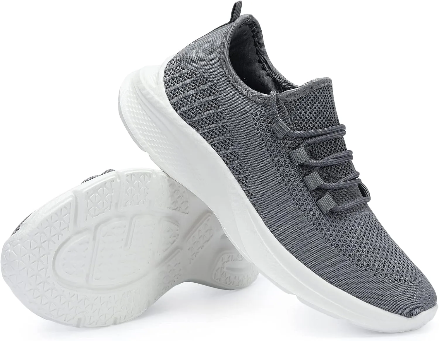 VAMJAM Men's Running Shoes Fashion Sneakers Lightweight Breathable Lace Up Mesh Walking Shoes Workout Casual Sports Shoes