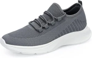 VAMJAM Men's Running Shoes Fashion Sneakers Lightweight Breathable Lace Up Mesh Walking Shoes Workout Casual Sports Shoes
