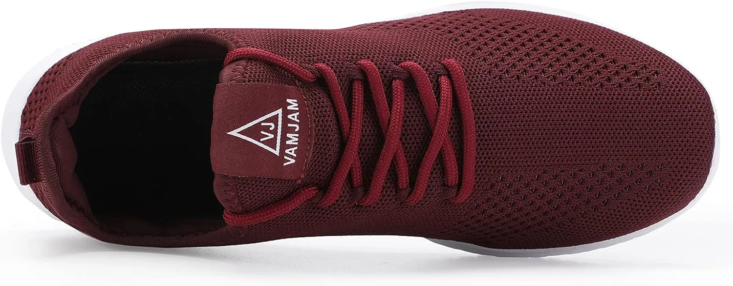 VAMJAM Men's Running Shoes Ultra Lightweight Breathable Walking Shoes Non Slip Athletic Fashion Sneakers Mesh Workout Casual Sports Shoes