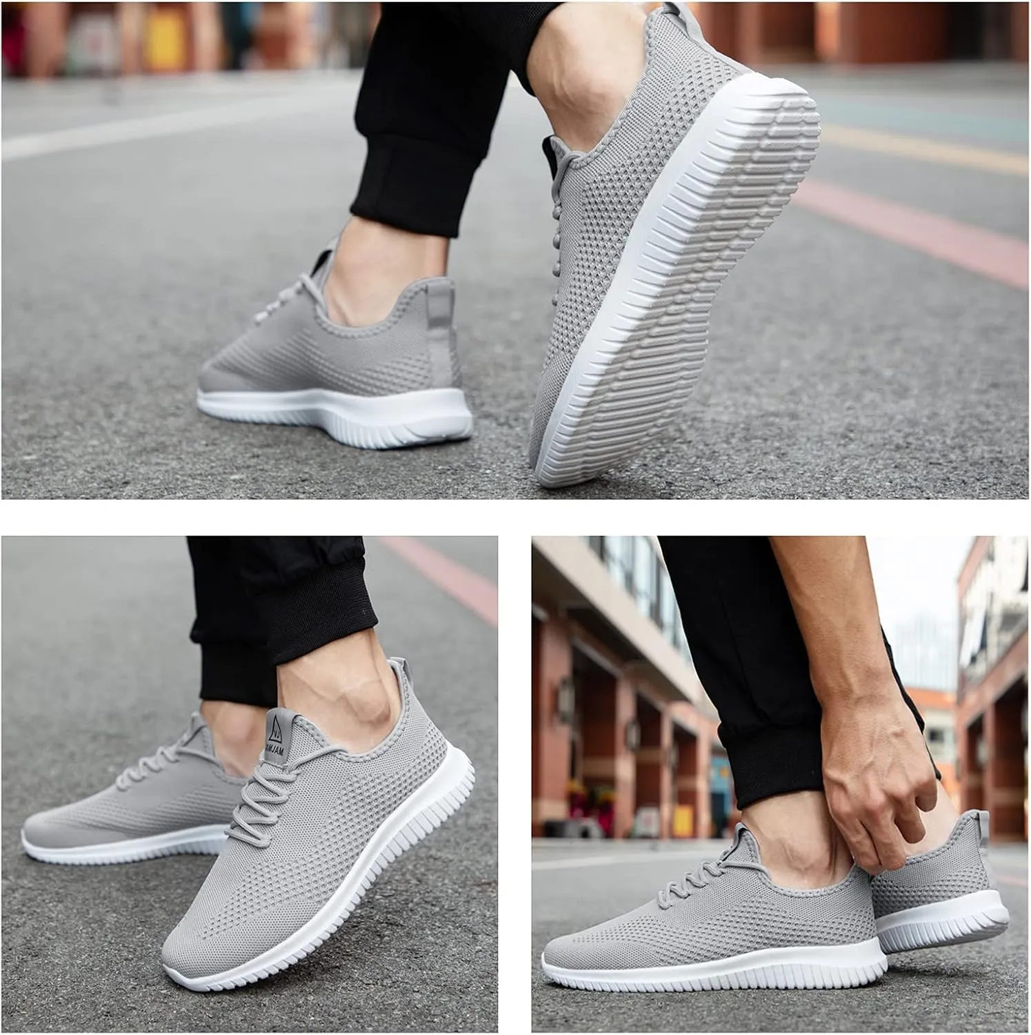 VAMJAM Men's Running Shoes Ultra Lightweight Breathable Walking Shoes Non Slip Athletic Fashion Sneakers Mesh Workout Casual Sports Shoes