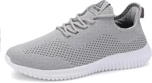VAMJAM Men's Running Shoes Ultra Lightweight Breathable Walking Shoes Non Slip Athletic Fashion Sneakers Mesh Workout Casual Sports Shoes