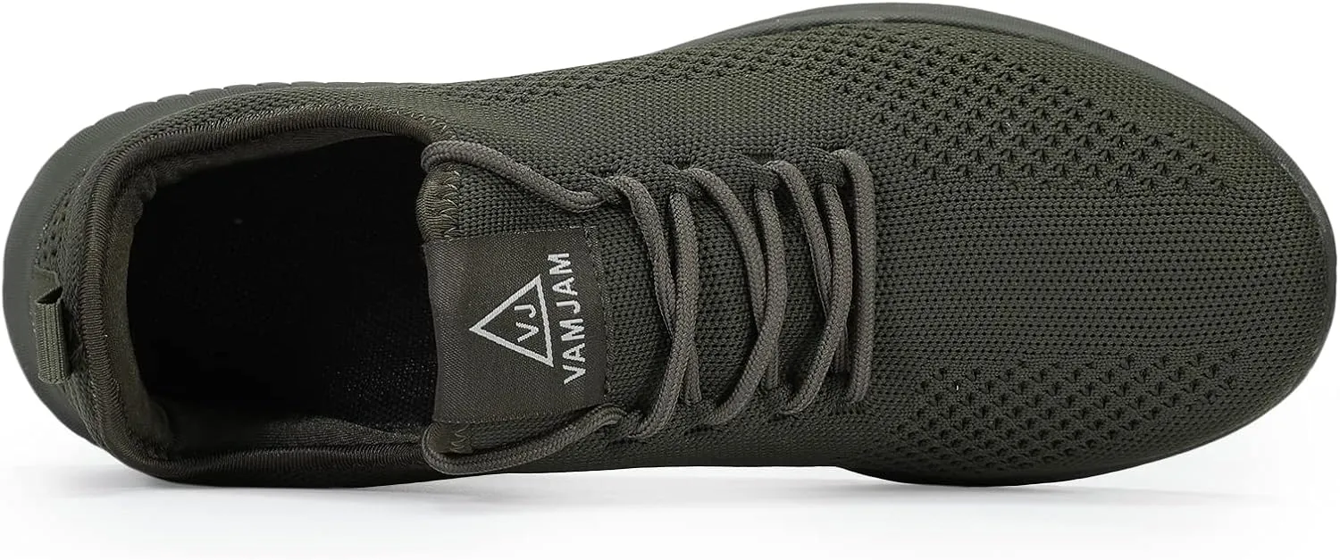 VAMJAM Men's Running Shoes Ultra Lightweight Breathable Walking Shoes Non Slip Athletic Fashion Sneakers Mesh Workout Casual Sports Shoes