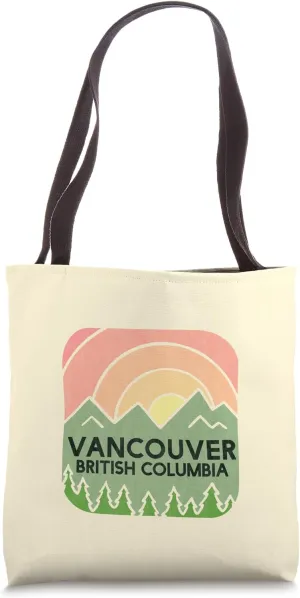 Vancouver British Columbia Mountain Logo - Vancouver Tote Bag
