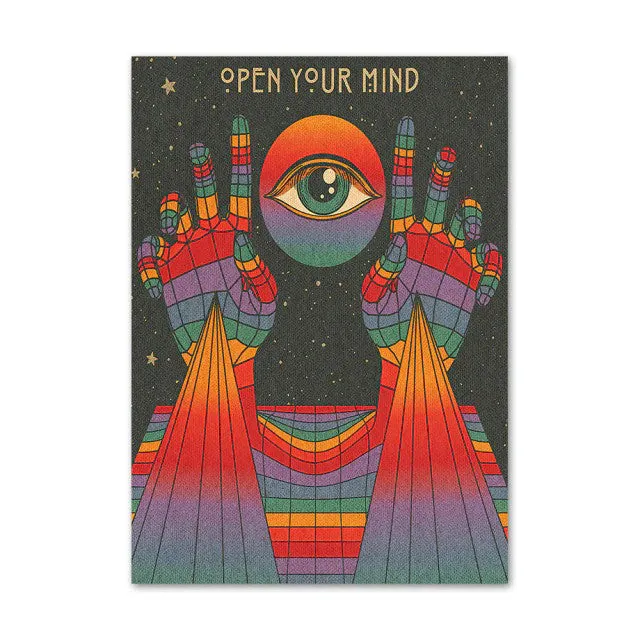 Vaporwave 3D Surface Canvas Posters