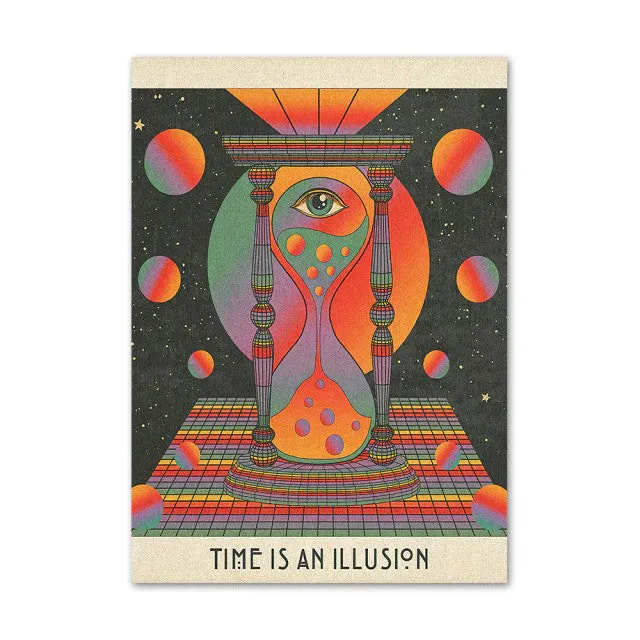 Vaporwave 3D Surface Canvas Posters
