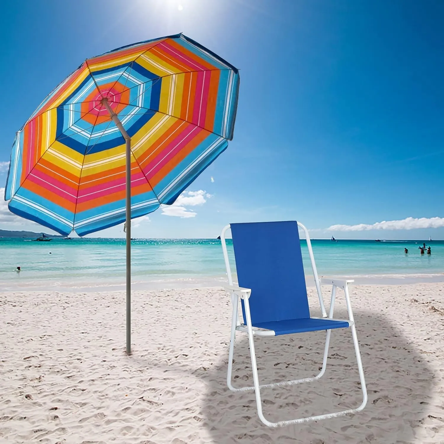 Vasitelan Kids Folding Lawn Beach Chair,High Back Seat Backpack Portable Chairs for Children,for Outdoor Camping Garden Concert Festival Sand Picnic BBQ