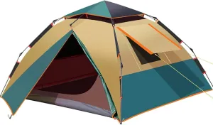 VejiA Tent Automatic Pop Up Camping Tent 4 Person Rainrproof Double Layer Instant Tent for Outdoor Hiking Backpacking Outdoor