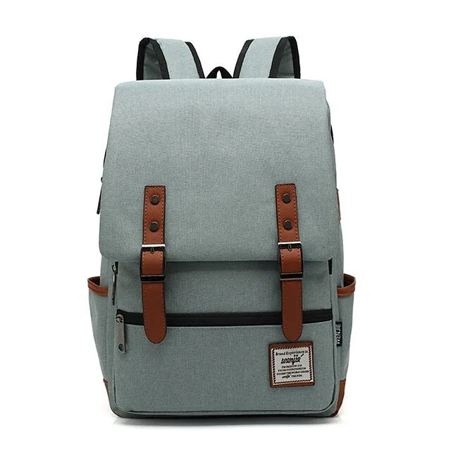 Vintage 16 inch Laptop Backpack Women Canvas Bags Men canvas Travel Leisure Backpacks Retro Casual Bag School Bags For Teenagers, Back to School Gift