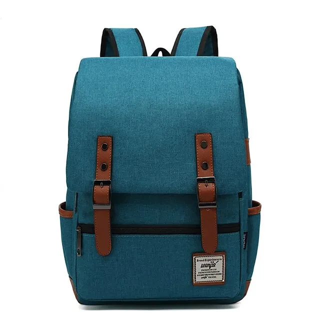 Vintage 16 inch Laptop Backpack Women Canvas Bags Men canvas Travel Leisure Backpacks Retro Casual Bag School Bags For Teenagers, Back to School Gift