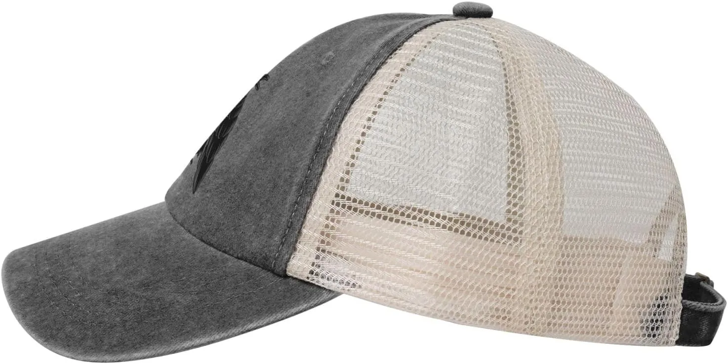 Vintage Black Raven Baseball Cap for Men Women Hats Cotton Breathable Mesh Cap