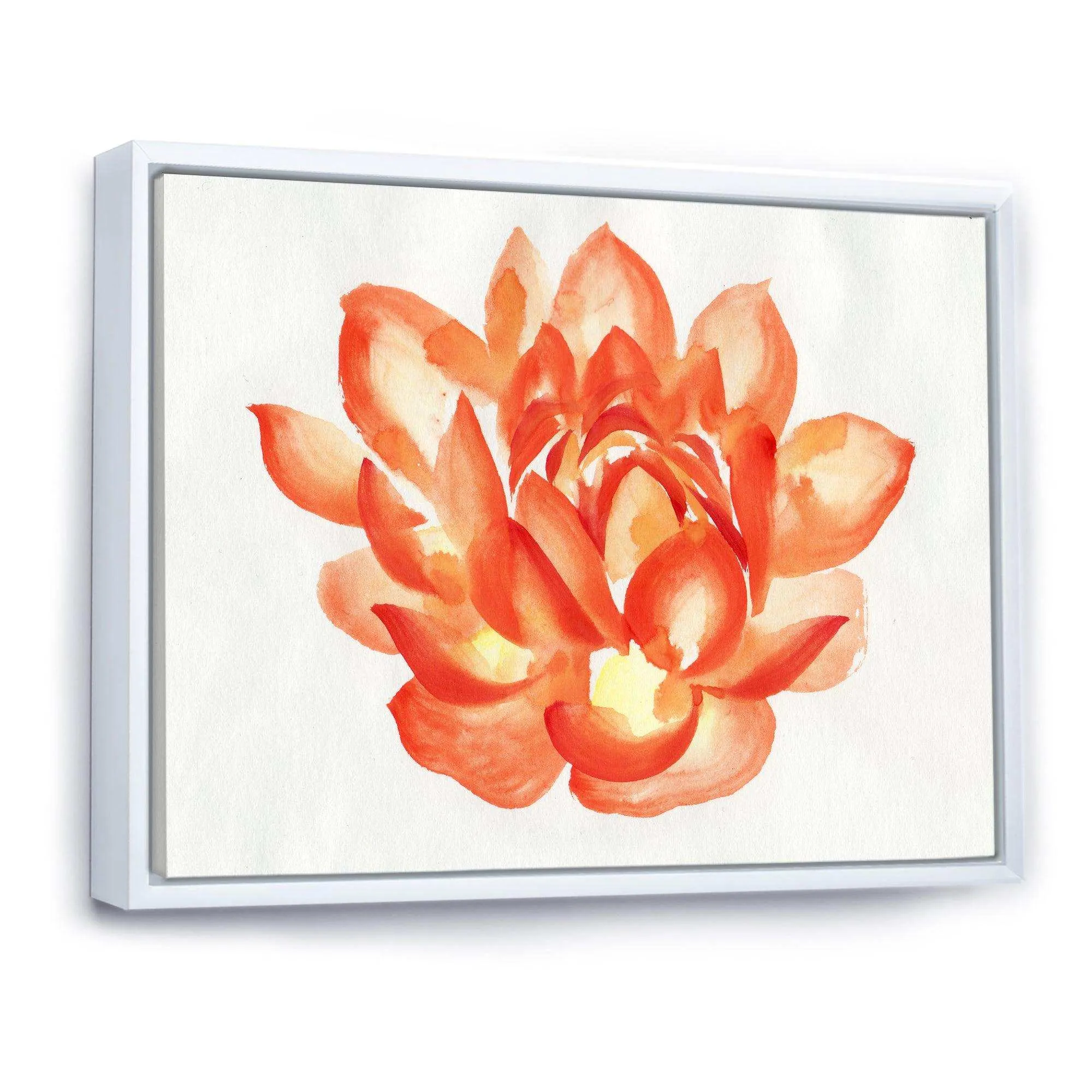 Vintage Detail of A Orange Lotus