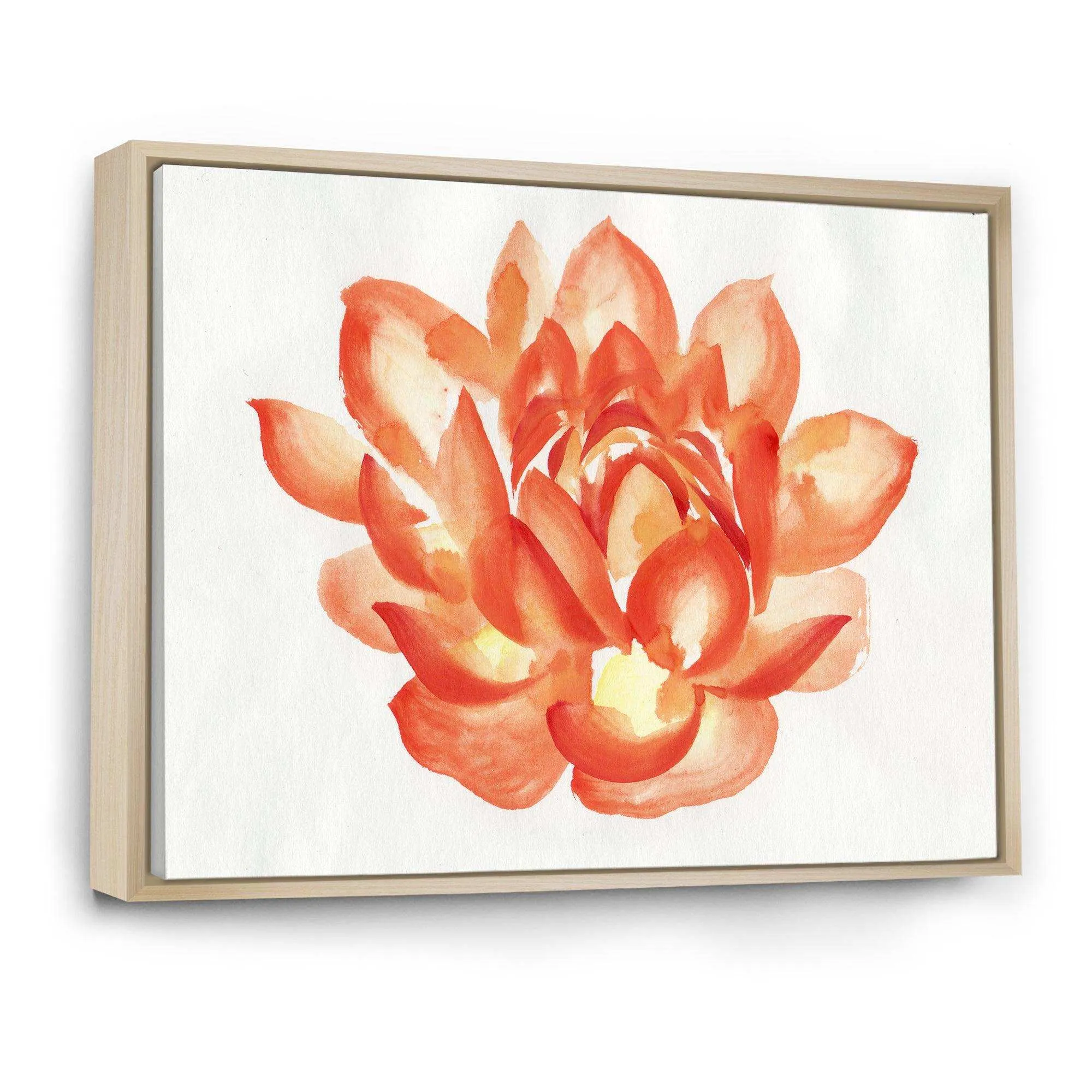 Vintage Detail of A Orange Lotus