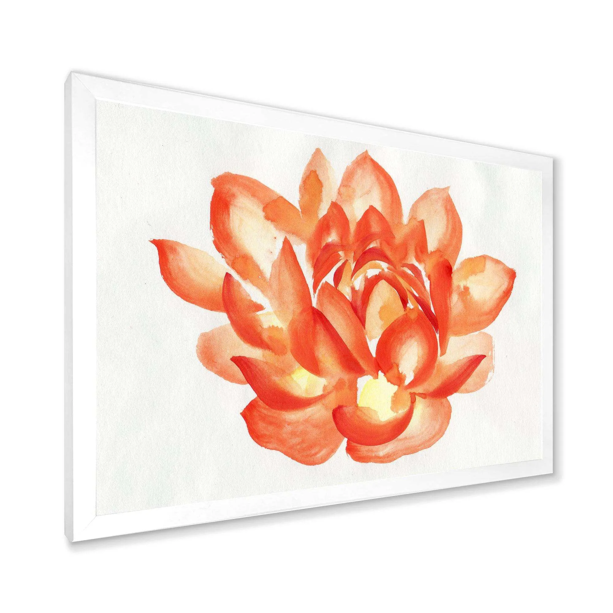 Vintage Detail of A Orange Lotus