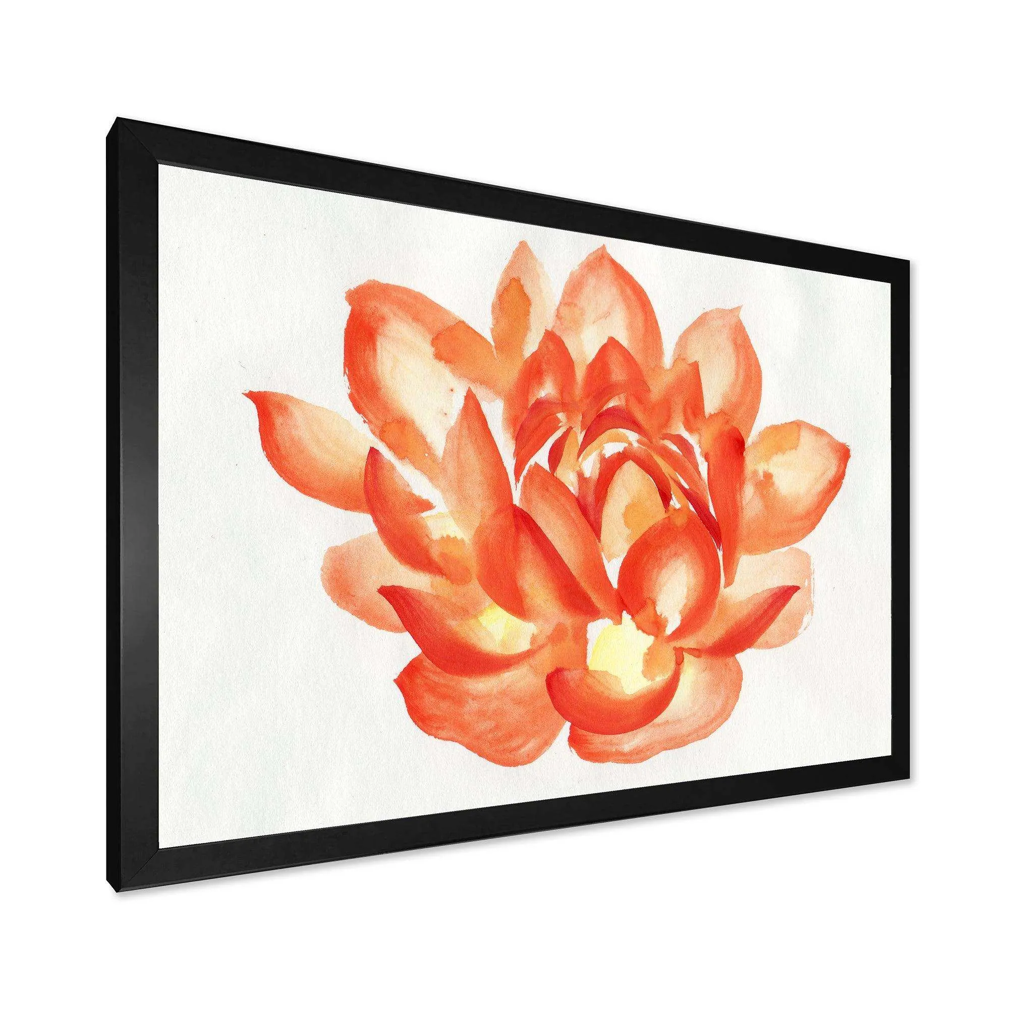 Vintage Detail of A Orange Lotus