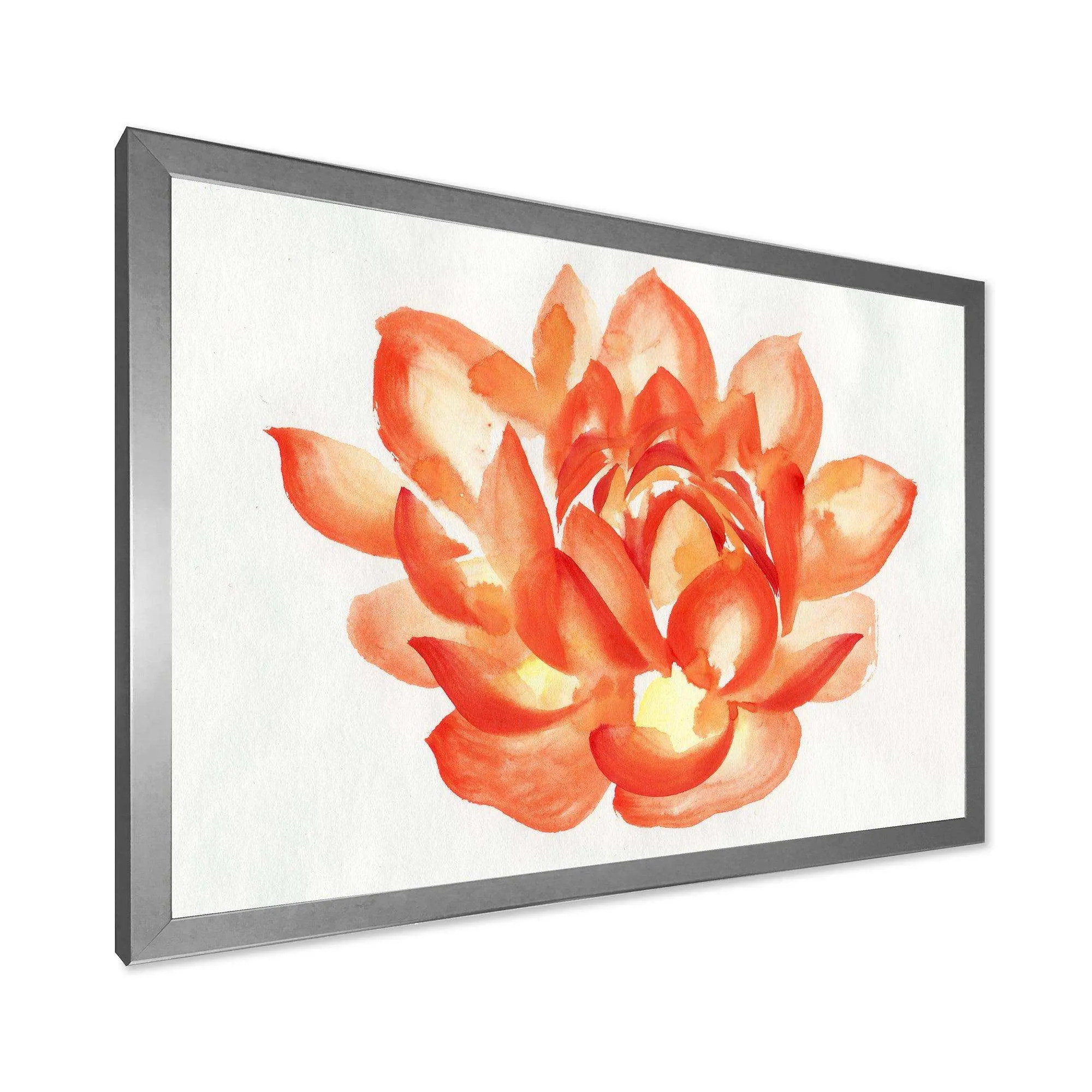 Vintage Detail of A Orange Lotus