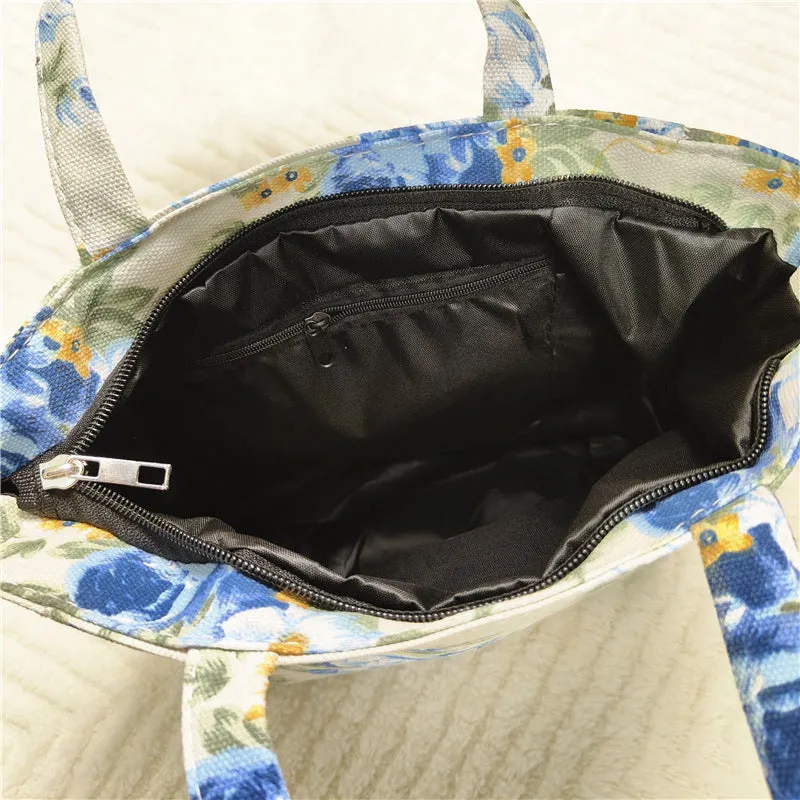 Vintage Floral Print Bag