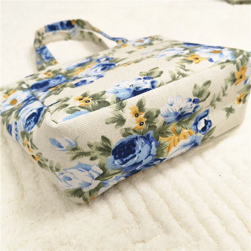 Vintage Floral Print Bag