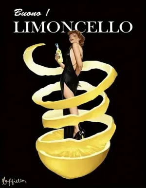 Vintage Limoncello Liqueur Advertisement Art Print