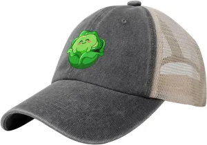 Vintage Lovely Cabbage Baseball Cap for Men Women Hats Cotton Breathable Mesh Cap