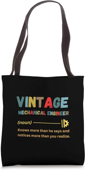 Vintage Mechanical Engineer Tote Bag