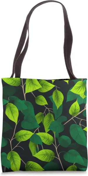 Vintage Paper Birch Inspired Leaf Tree Lover Cute Pattern Tote Bag