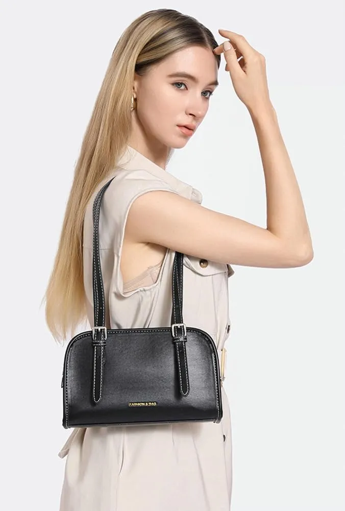 Vintage Shoulder Bags for Women Vegan Leather Hobo Handbags Y2k Purse Top Handle Tote Clutch with Adjustable Strap