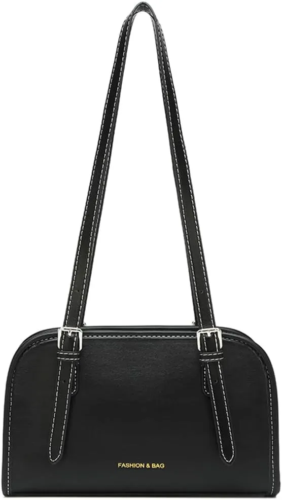 Vintage Shoulder Bags for Women Vegan Leather Hobo Handbags Y2k Purse Top Handle Tote Clutch with Adjustable Strap