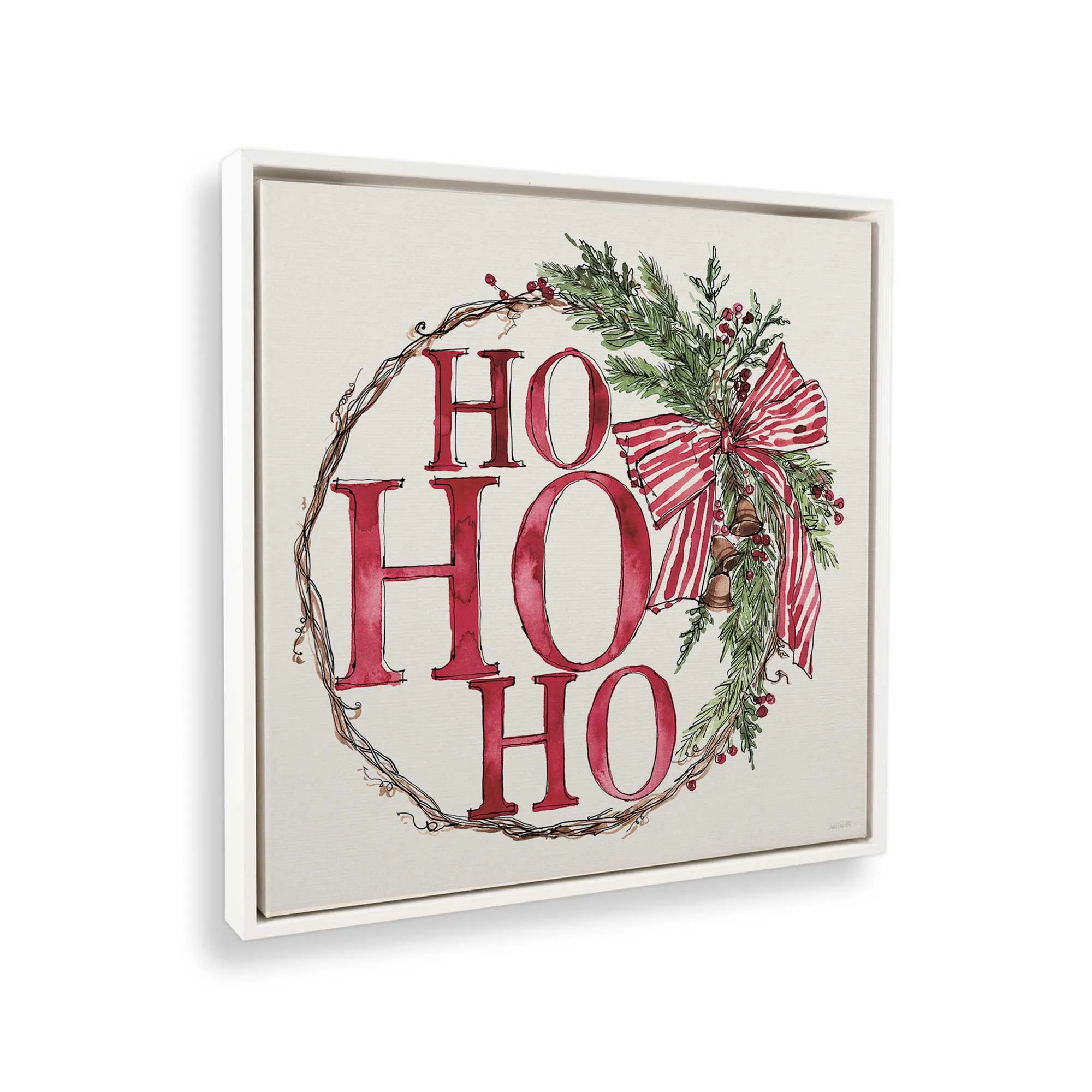 Vintage Wreath I Print on Canvas