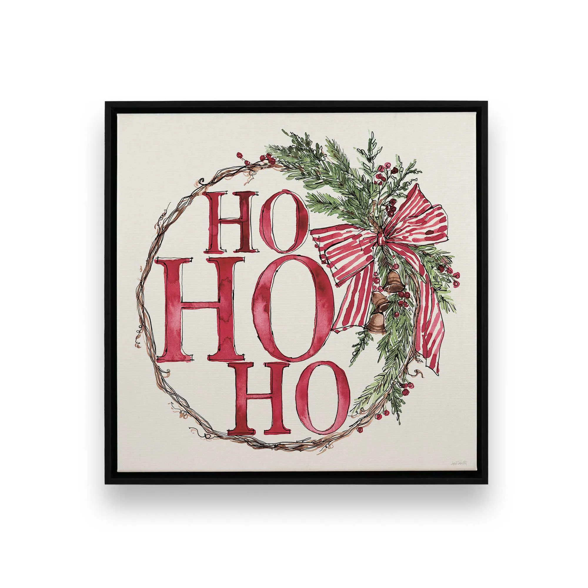 Vintage Wreath I Print on Canvas
